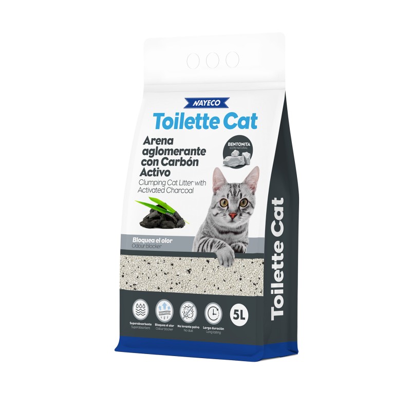 Toilette Cat Arena Aglomerante Bentonita Con Carbo