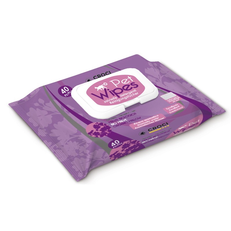 LINGETTES CHAT MAUVE BIO