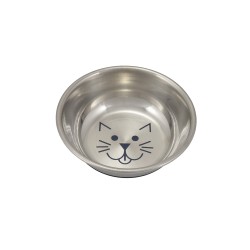 CIOTOLA PER CIBO ACCIAIO INOX HAPPY CAT