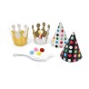 PARTY LOT BONNETS 6 pcs QMC 3 pcs