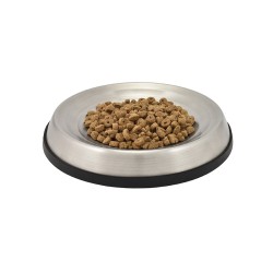 CIOTOLA PER CIBO ACCIAIO INOX GATTO CON RILIEVO