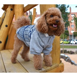 SWEAT-SHIRT À CAPUCHE ET EFFET PEAU DE MOUTON LITHOS