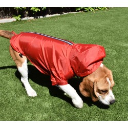 IMPERMÉABLE RÉFLÉCHISSANT ROUGE