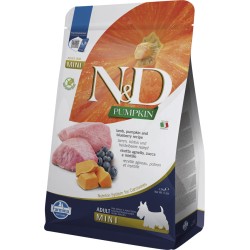 ND DOG CITROUILLE D'AGNEAU BLEUET ADULTE MINI 25KG