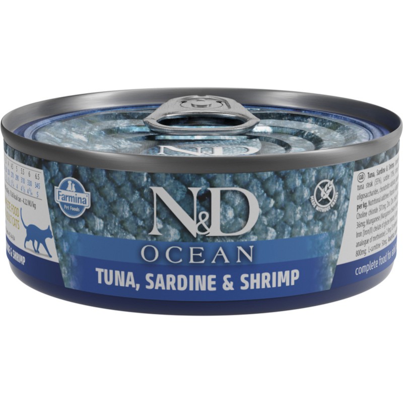 ND CAT OCEAN TUNA SARDINE  SHRIMP