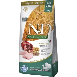 ND ANCESTRAL SELECTION DOG POLLO  GRANADA ADULT MEDIUM MAXI 15KG