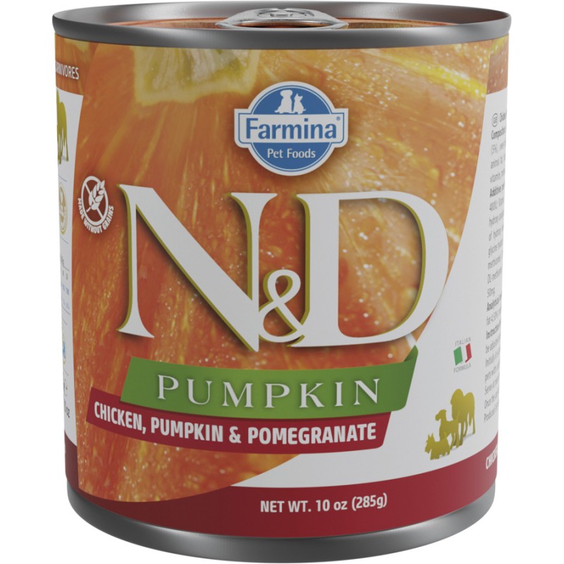 ND DOG PUMPKIN POLLO  CALABAZA  GRANADA 285GR