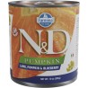 ND DOG PUMPKIN CORDERO  CALABAZA  ARANDANO 285GR