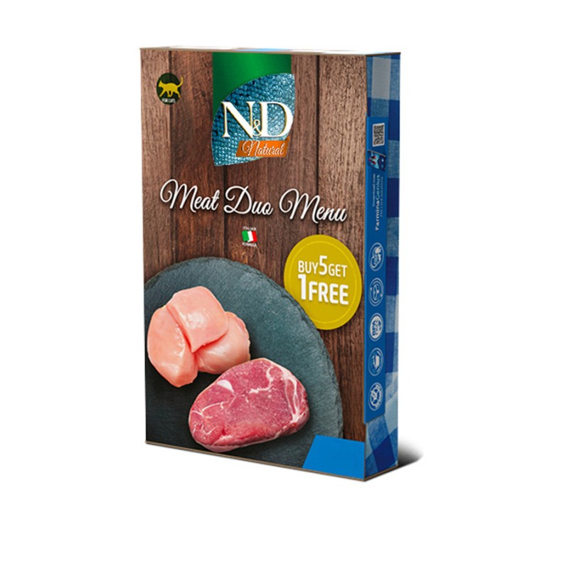 ND CAT NATURAL CARNE DUO MENU 6pcs