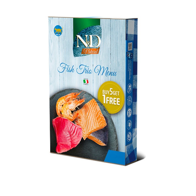 ND CAT NATURAL PESCADO TRIO MENU 6pcs