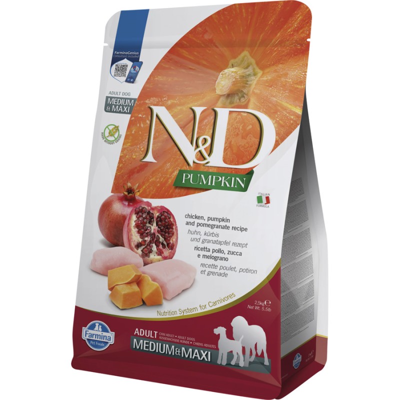 ND DOG PUMPKIN CHICKEN POMEGRANATE ADULT MED MAXI