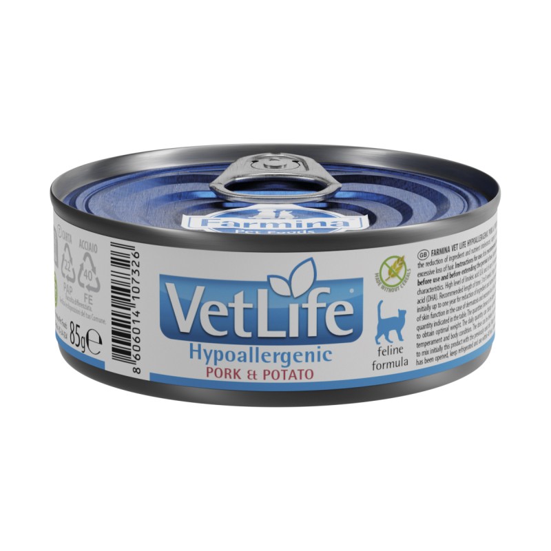 VET LIFE NATURAL DIET CAT HYPOALLERGENIC 85GR