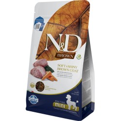 ND DOG BROWN CORDERO ZANAHORIA ESPIRULINA ADULT MINI 2KG