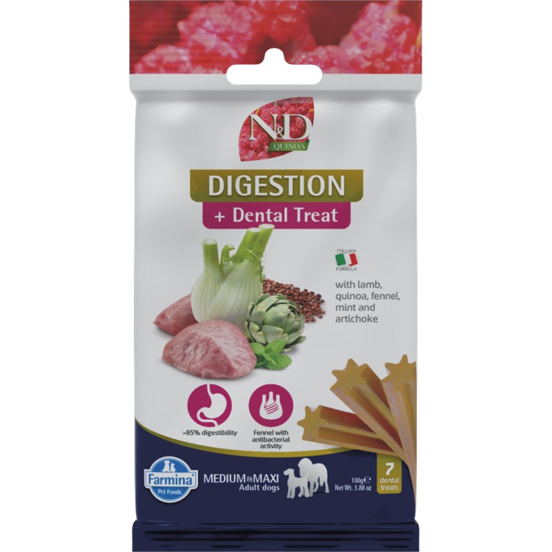 ND QUINOA SNACK DOG DIGESTION MEDMAXI  7 STICKS